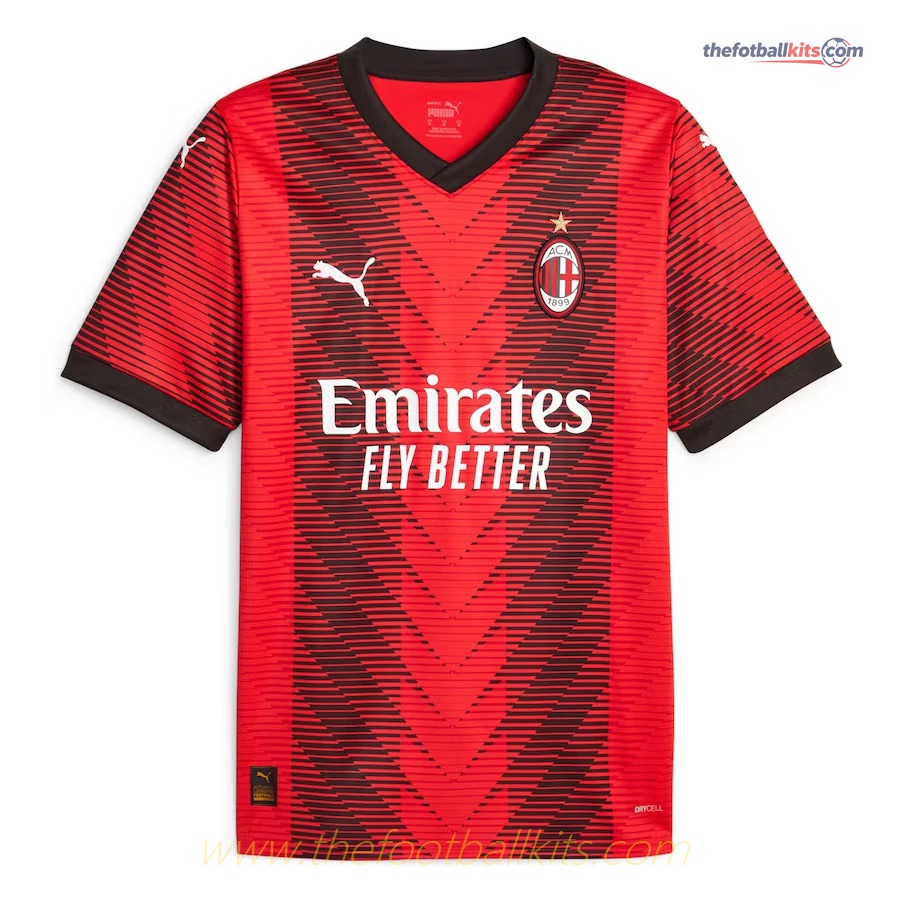 Club Edition AC Milan Home Soccer Kit 2023-2024 Collection