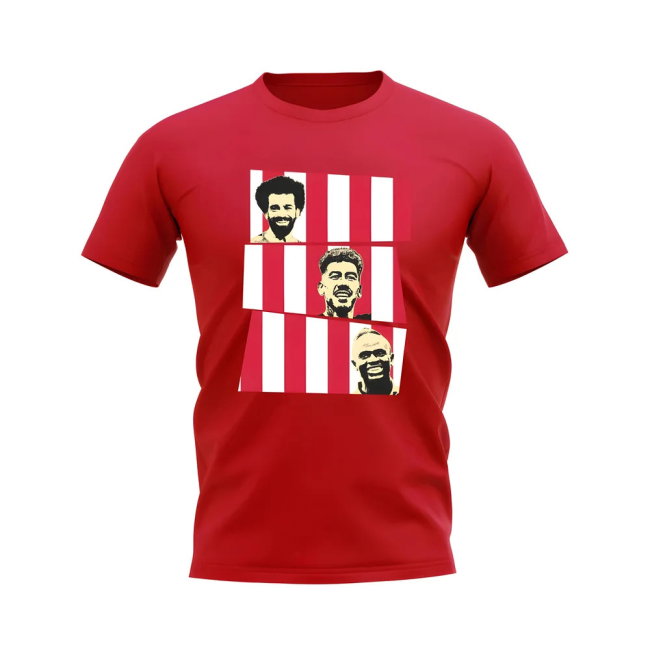 Salah Firmino Mane Liverpool Trio supporter T-Shirt (Unisex