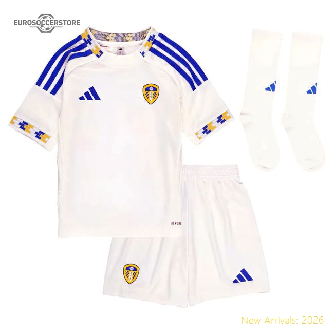 Official 2025-2026 Leeds United Home Mini Kit - Premium Quality Baby