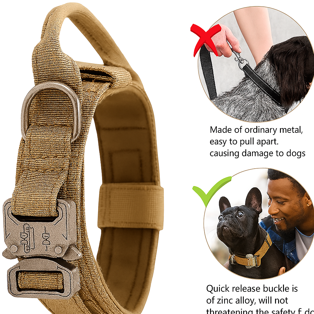 French Bulldog Barkops Tactical French Bulldog Collar – Adjustable