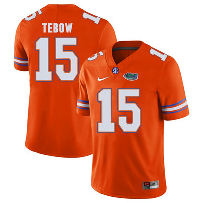 Men's None Orange 2024 game day Tim Tebow #15 game jersey Jersey