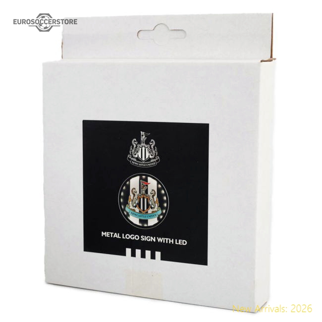 Official Newcastle United Fc Metal Led Logo Sign - Premium Quality