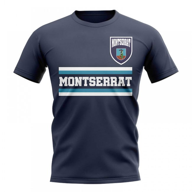 Climate-Control Montserrat Core Football Country T-Shirt (Navy)