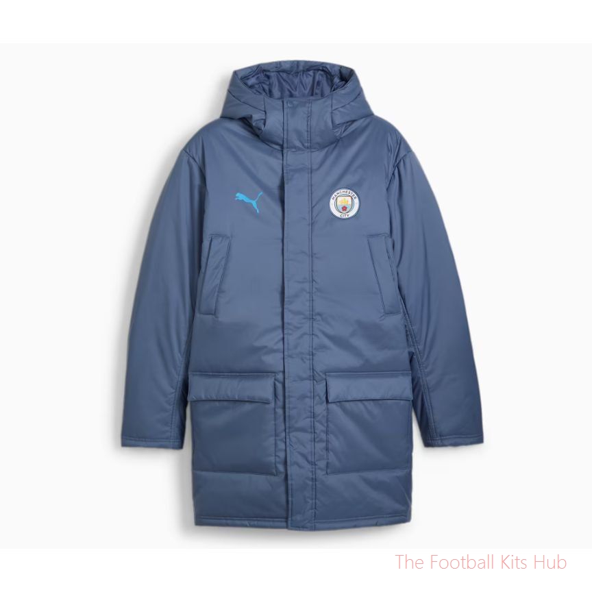 Manchester City Winter Jacket - Inky Blue/Magic Blue