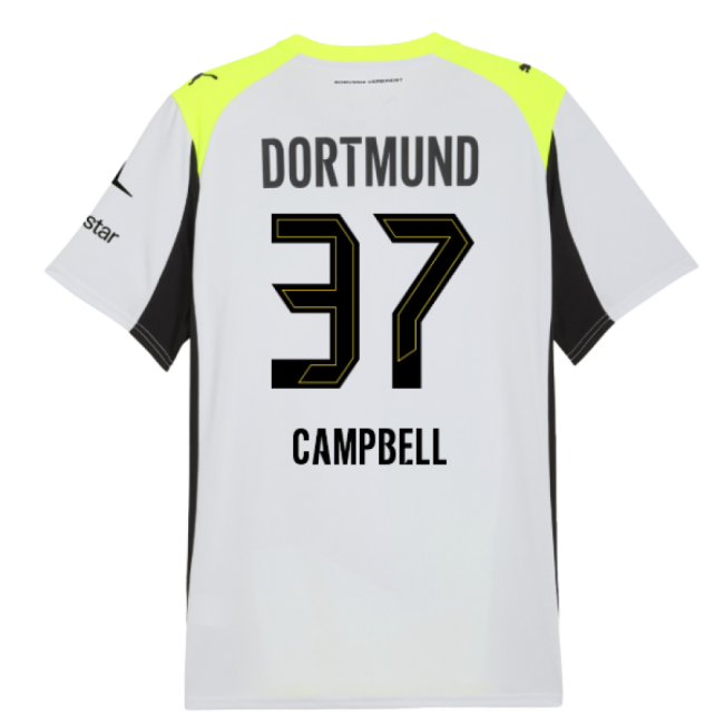 Devoted Dortmund Borussia Dortmund Away Shirt Campbell #37 Pro Ser...