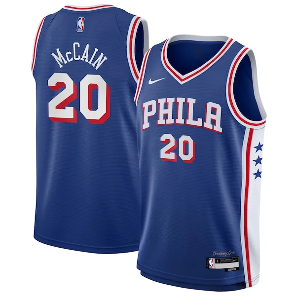 Jared McCain PHI NBA Jersey - Great Value Fan Gear - Licensed Product