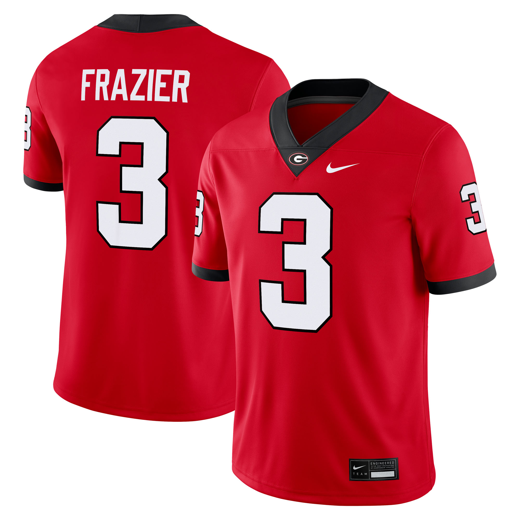 [DDG] Nate Frazier Georgia Bulldogs Home Game Jersey - Red