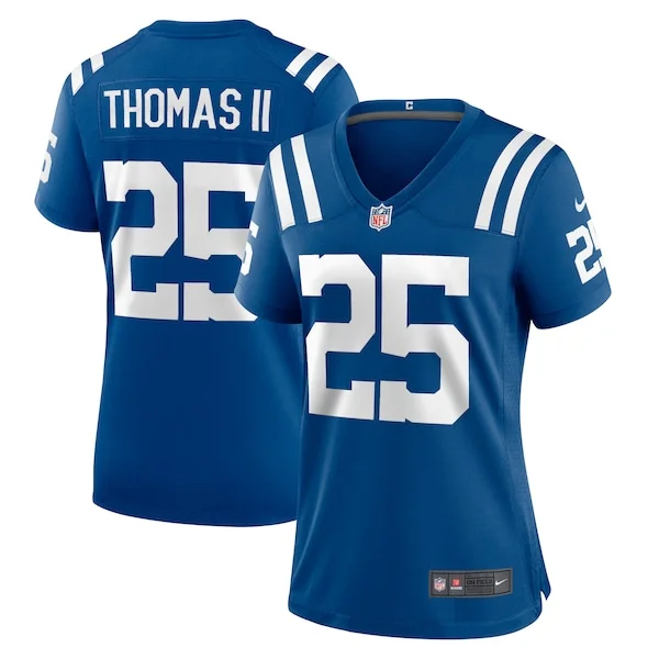 None Rodney Thomas Game Jersey - Royal | NFL Player Jersey | NFL Footb