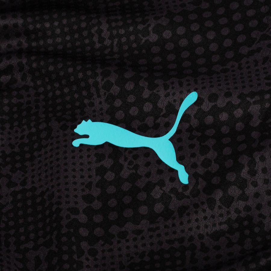 Marseille Training Shirt 1/4 Zip Puma Jet Black/team Aqua