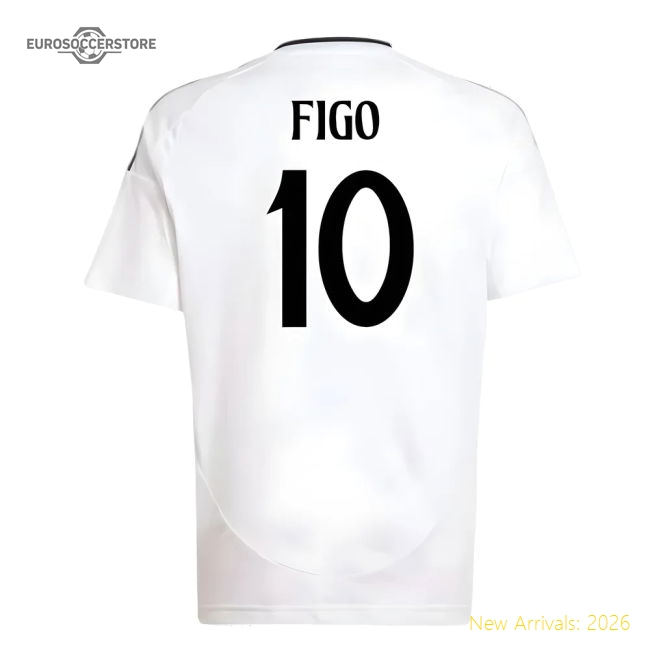 2024-2025 Madrid Real Madrid Home Jersey Shirt (Kids) (Figo 10)