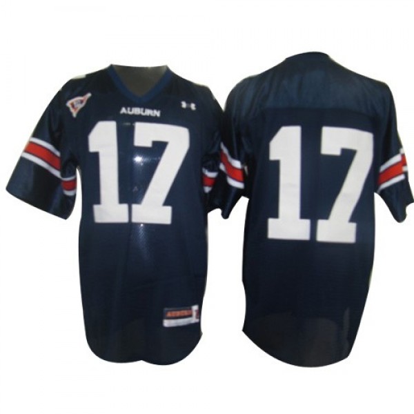 Men Auburn Tigers #17 Blue Men War Eagle Jersey - Great