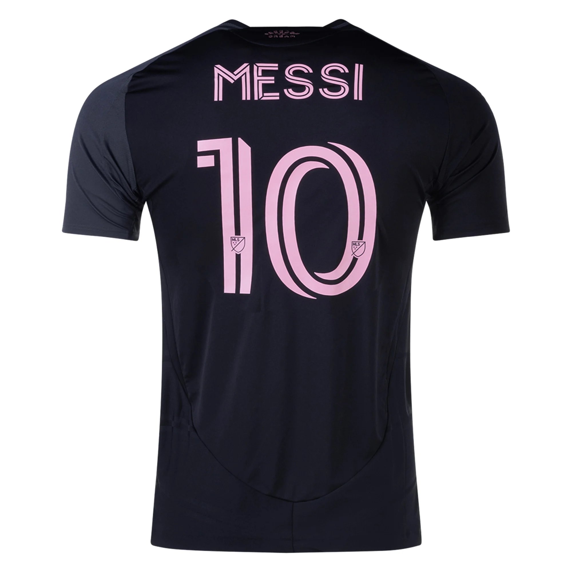 Lionel Messi Inter Miami Authentic Away Football Shirt 25/26 Black Pink