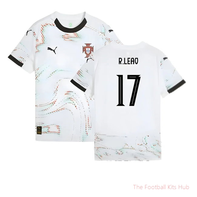 2025-2026 Portugal Away Shirt (Kids) (R.Leao 17)