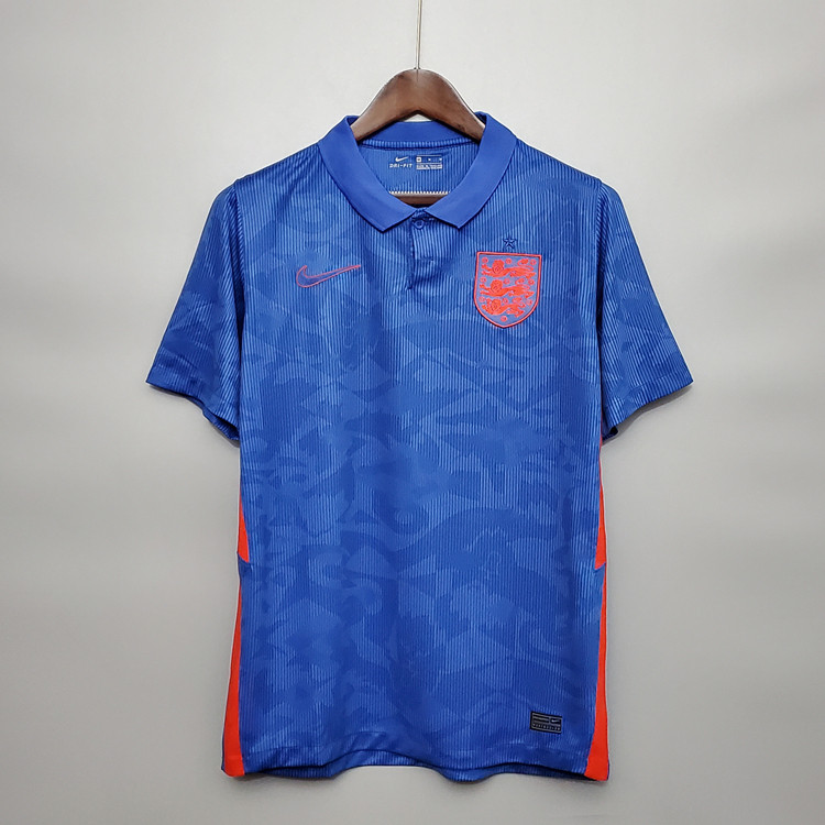 Euro 2020 England Kit Soccer Shirt Away Blue Football Shirt -