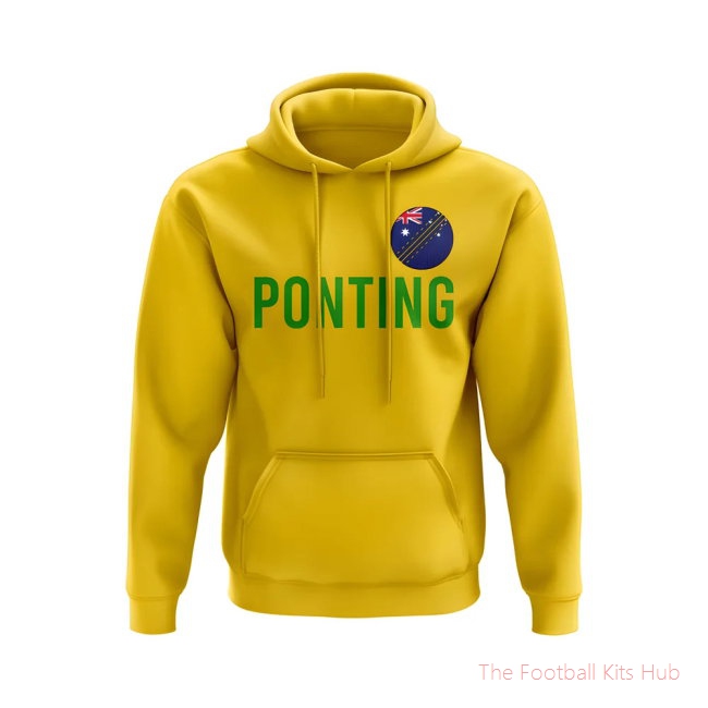 Ricky Ponting Australia Name Hoody (Yellow)