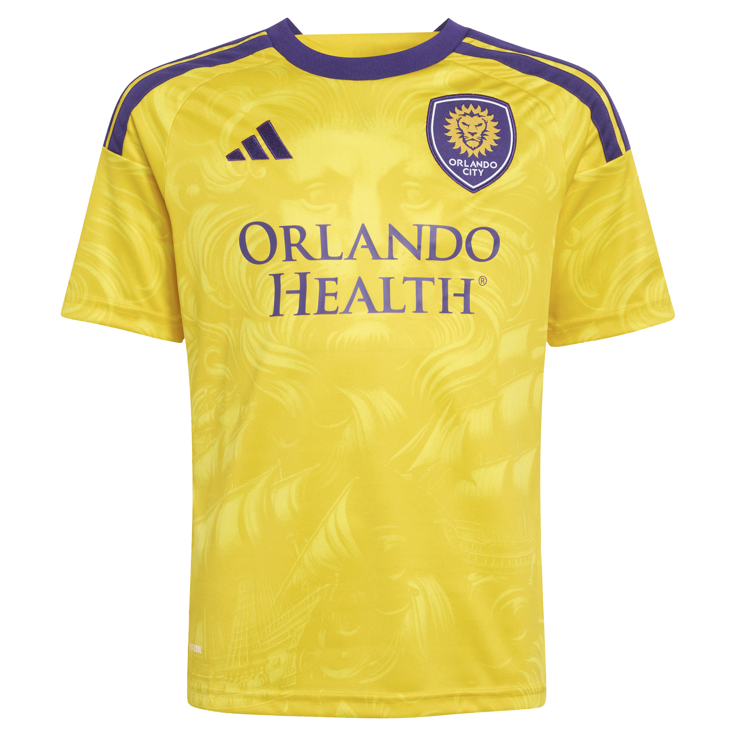 [SJH] Daryl Dike Orlando City SC Youth 2026 Sunken Treasure Kit Secondary Replica Jersey - Yellow