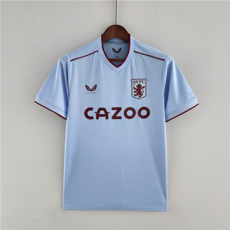 Official Aston Villa 2223 Away Soccer Jersey Blue Football Shirt