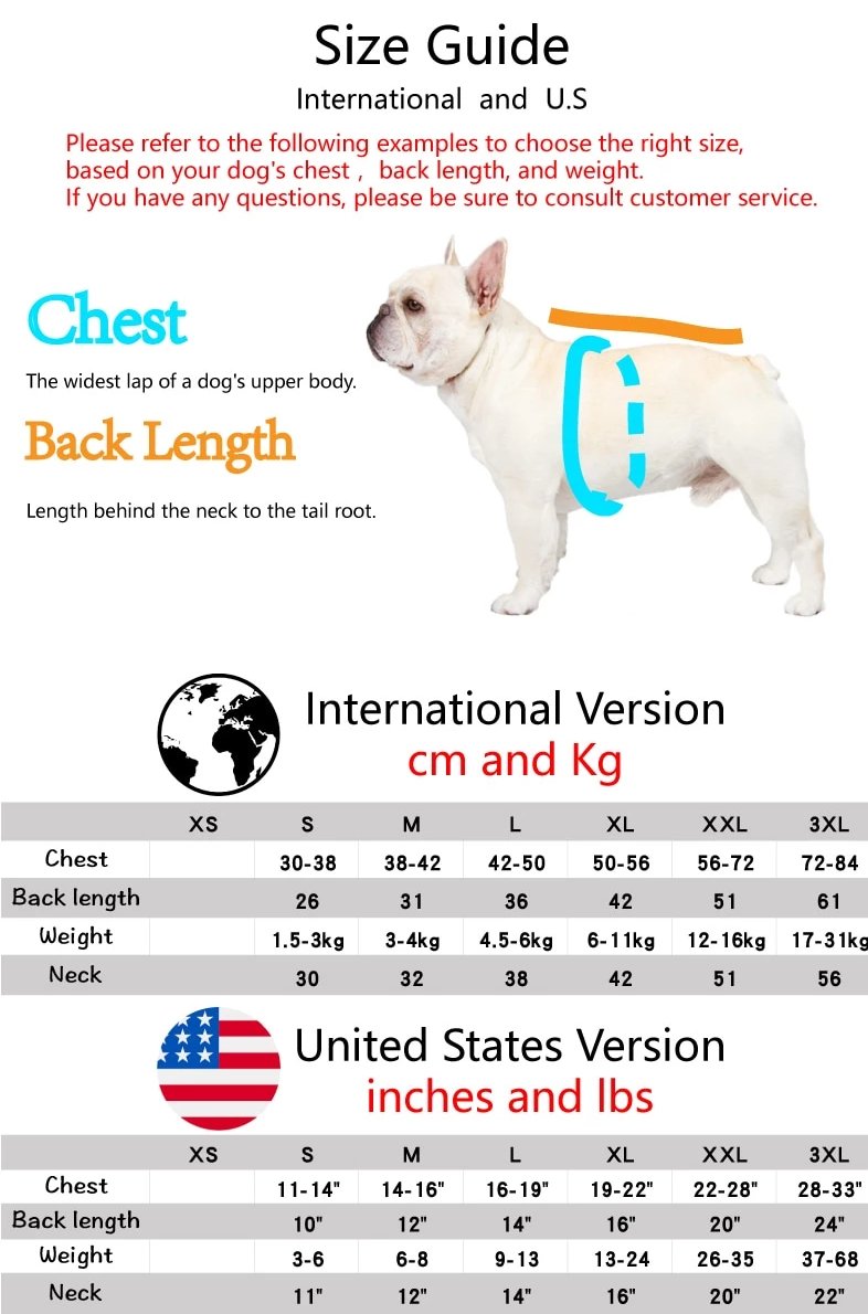 Reflective - Non-slip French Bulldog Jacket (ws39) For Frenchie Pups