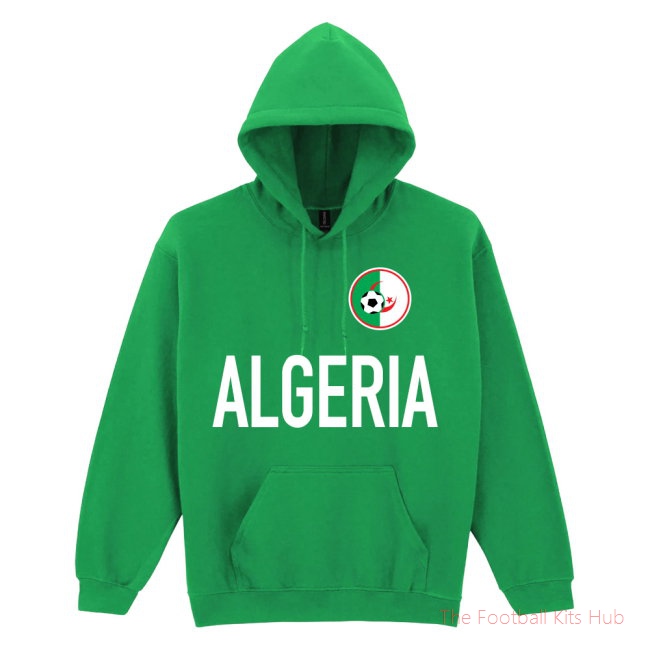 Algeria National Team Text Hoodie (Green)