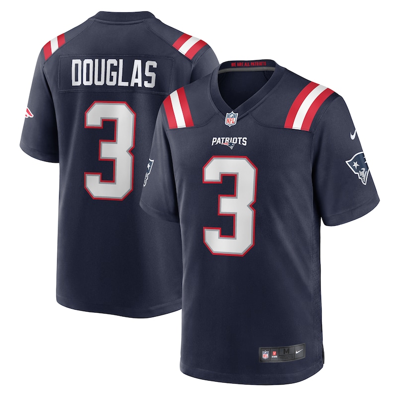 None Demario Douglas NE Patriots Powerful Genuine Jersey Game Day Wear