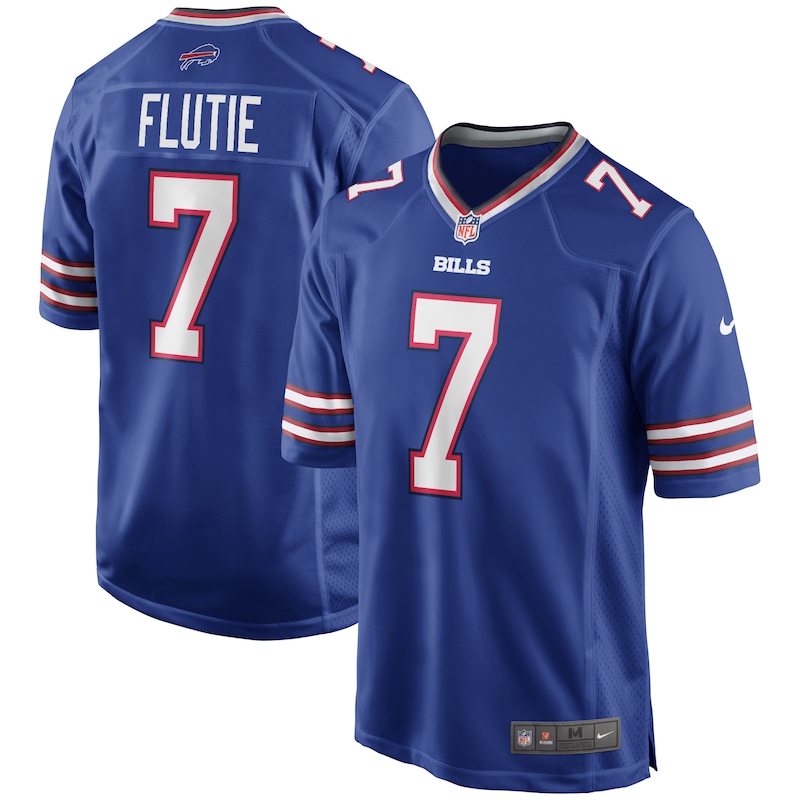 None Doug Flutie BUF Bills Championship Pro-Level Jersey Game Day Wear