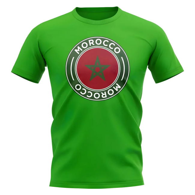 Fan-Favorite Morocco Football Badge T-Shirt (Green) Elite