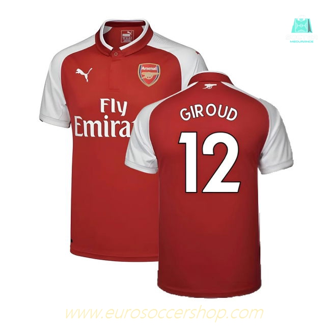 Arsenal 17/18 Home Football Shirt Adult Size XS ((Excellent) XS) (Giroud 12)
