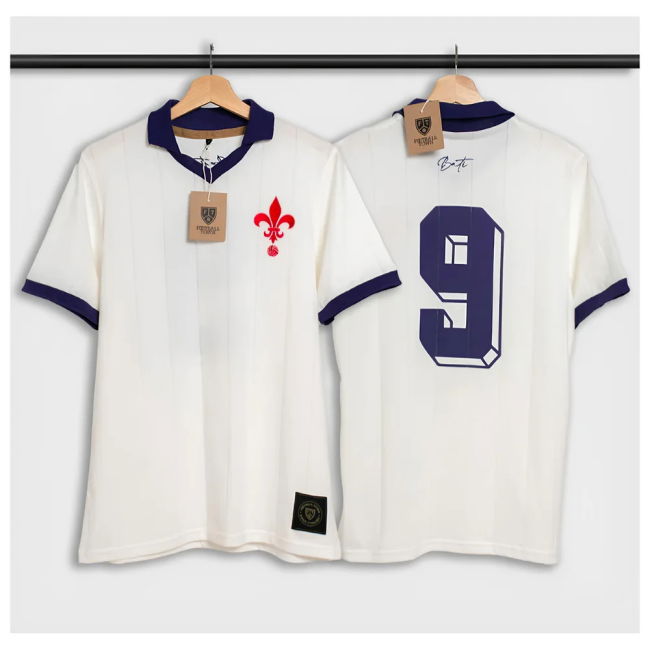 Fiorentina Away Shirt Lightweight Stretch Fabric Stretch Fabric