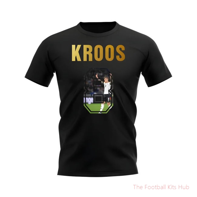 Toni Kroos Name And Number Germany T-Shirt (Black)