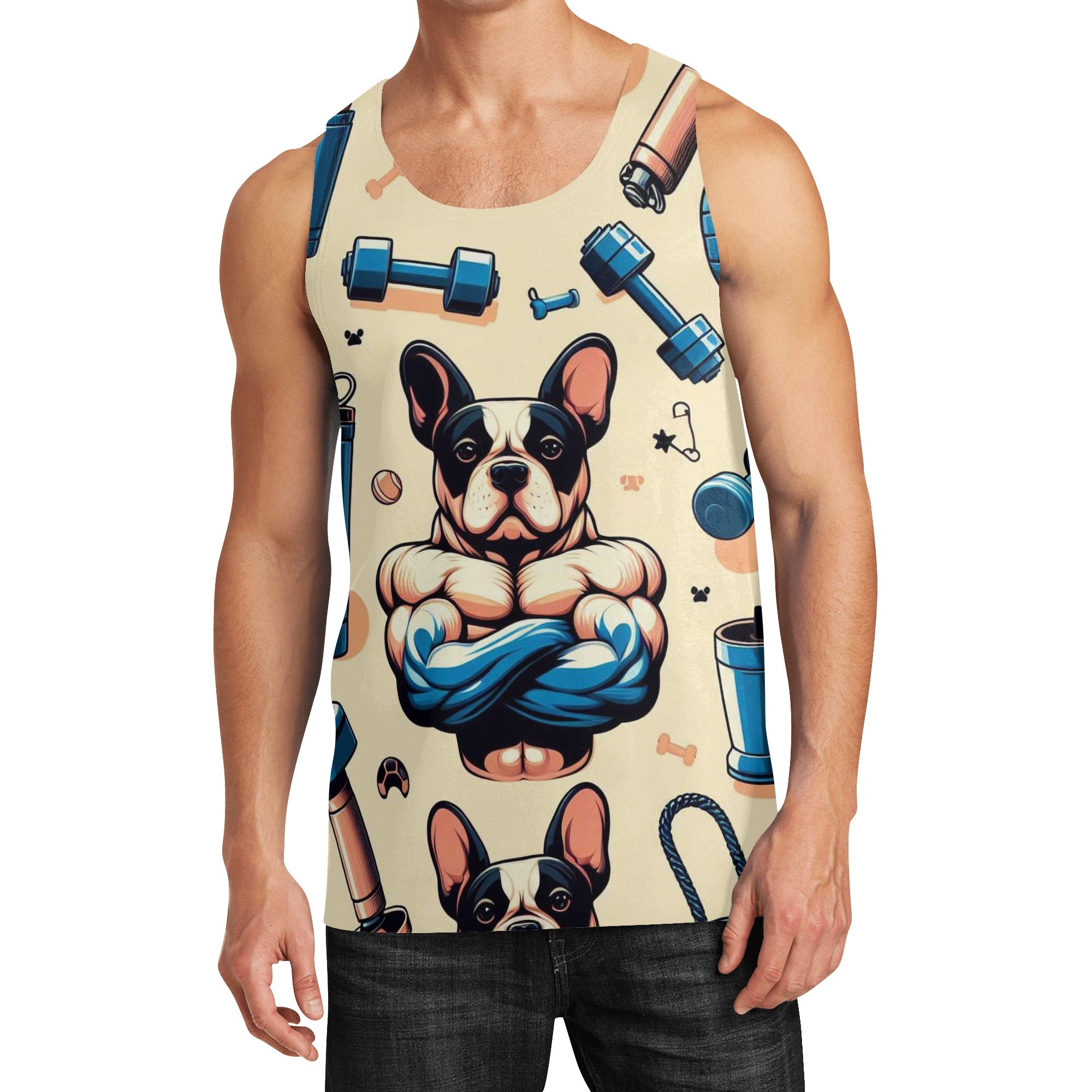 Pet-Lover Street-Ready Chandler - Men Tank Tops for Dog Owners
