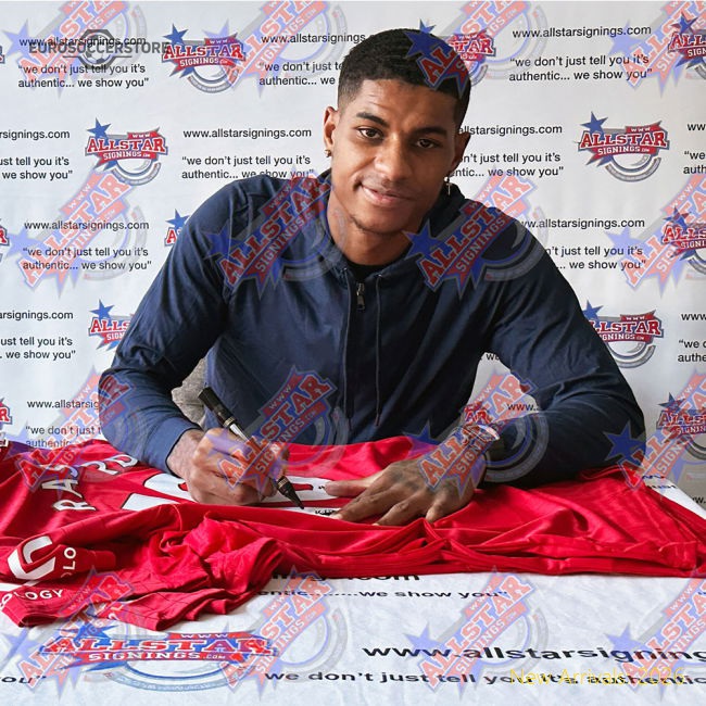 Manchester United Fc Bruno Fernandes & Rashford Signed Shirts (Dual