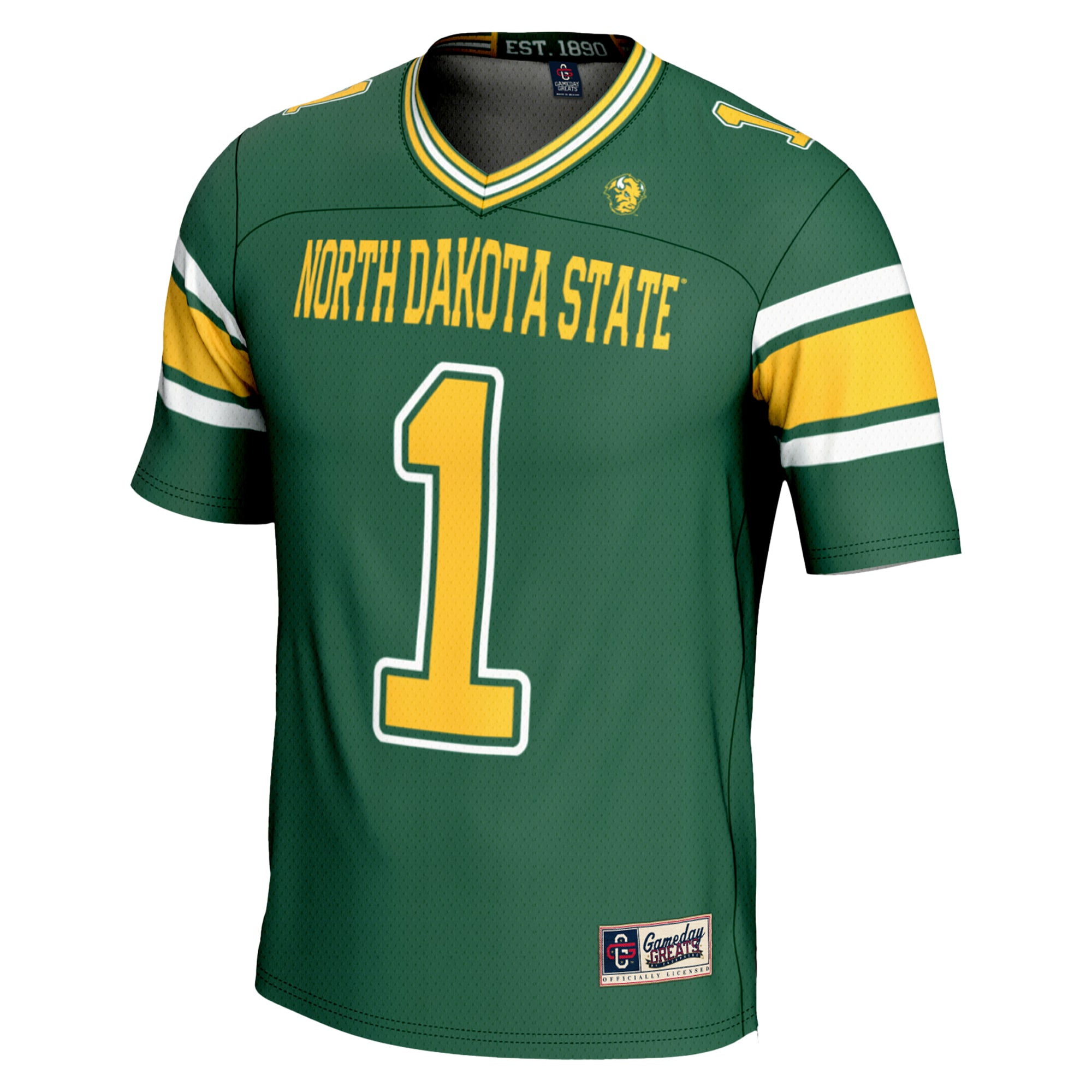 #1 NDSU Bison GameDay Greats Endzone 2026/2027 Football Jersey - Green