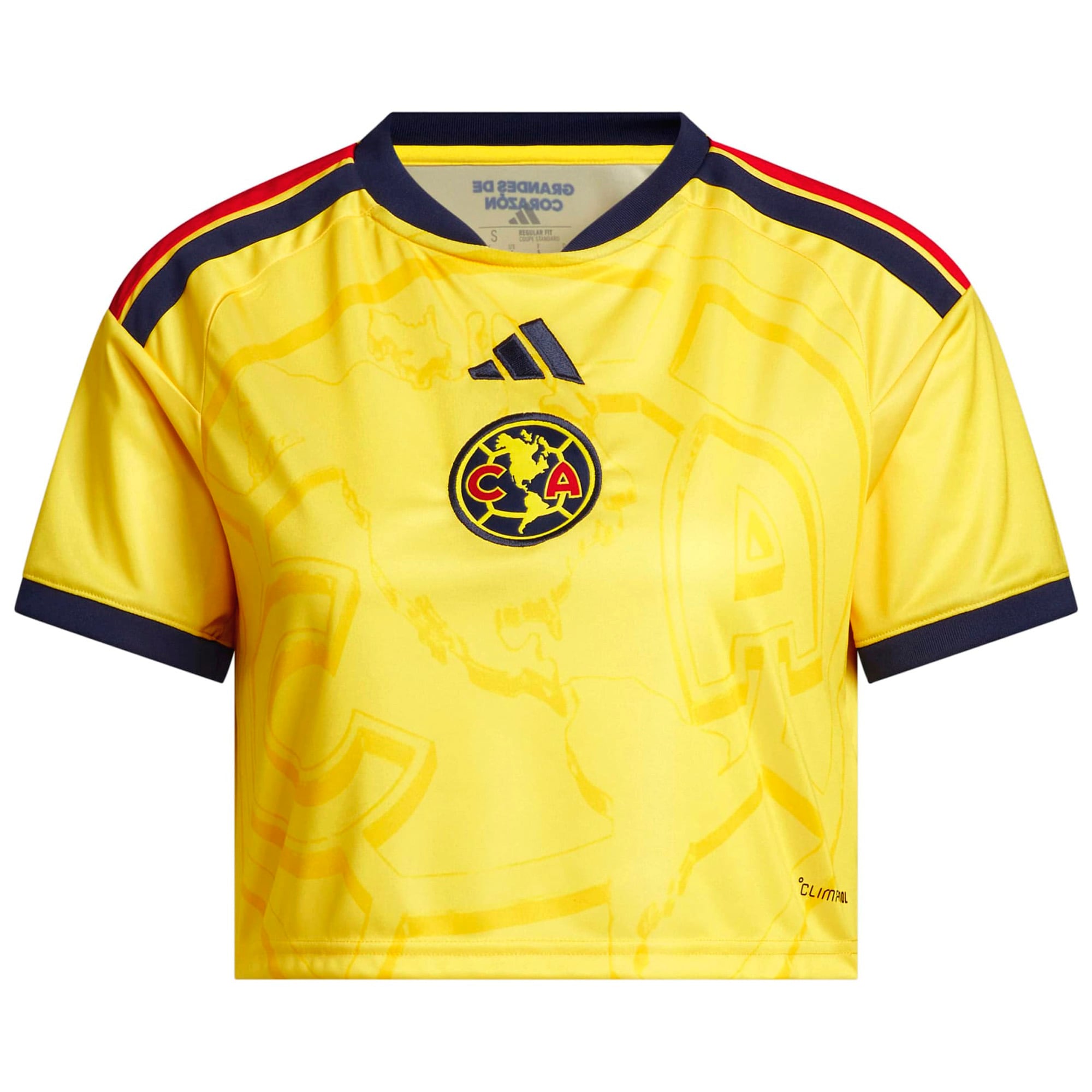 [SJH] Club America Women's 2026/27 Home Cropped Replica Jersey - Yellow