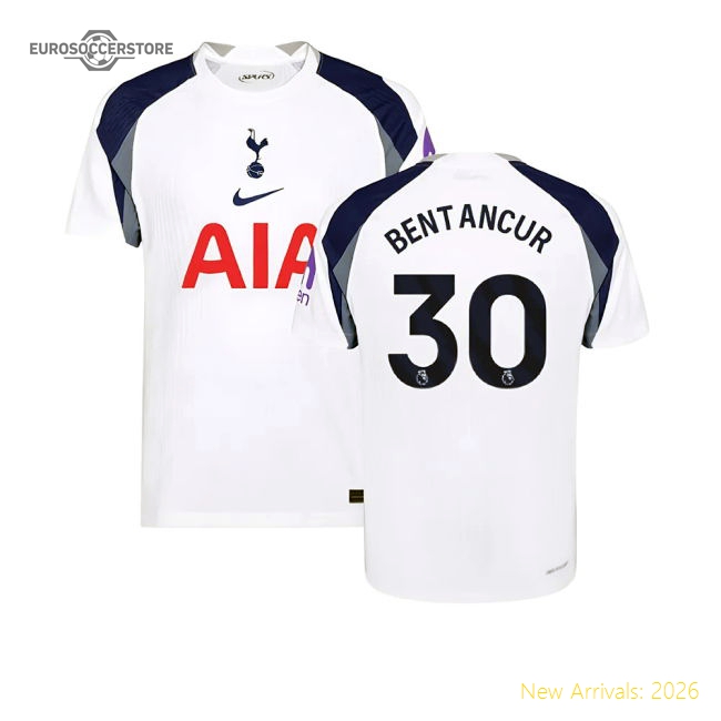 Premium 2025-2026 Tottenham Hotspur Authentic Home Shirt (bentancur