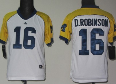 Men's U-M Wolverines White 2024 official licensed Denard Robinson #16