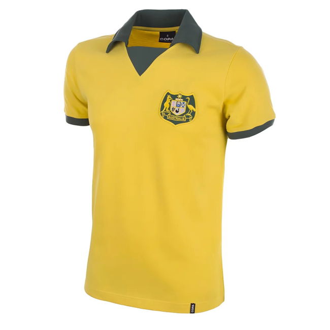 Quality Australia World Cup 1974 Short Sleeve Retro Football Shirt