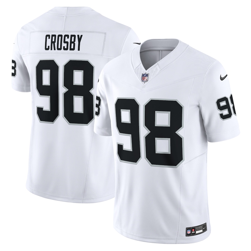 None Maxx Crosby LV Raiders Bold Authentic Jersey Football Apparel
