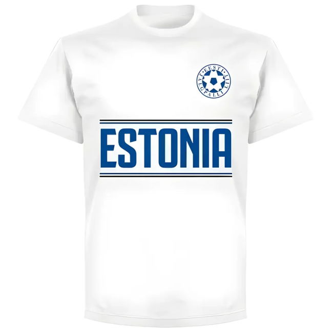 Authentic Estonia Team T-Shirt Soccer Player Official Athletic Soccer