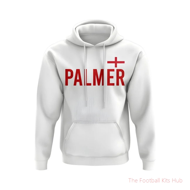 Cole Palmer England Name Hoody (White)