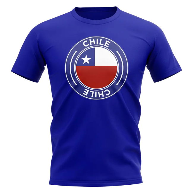 Premium Chile Football Badge T-Shirt (Royal) Soccer Premium