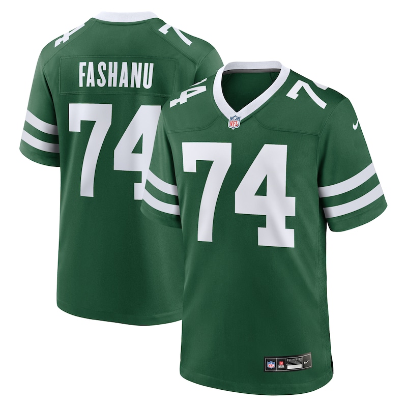 None Olu Fashanu NY Jets Stylish Durable Jersey Game Day Wear