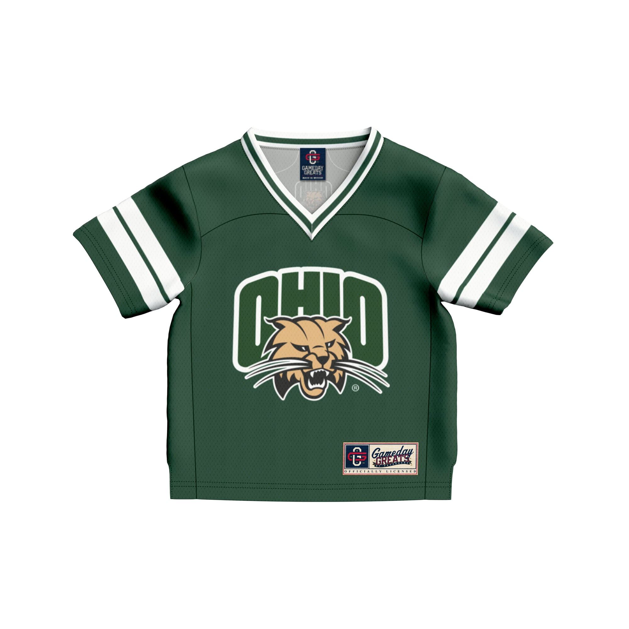 Toddler #1 Green Ohio Bobcats Collegiate Football Fashion Jersey