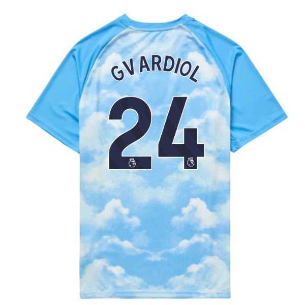 [LLS] 2026-2027 Man City Warm Up Jersey (Icy Blue) - Kids (Gvardiol 24)
