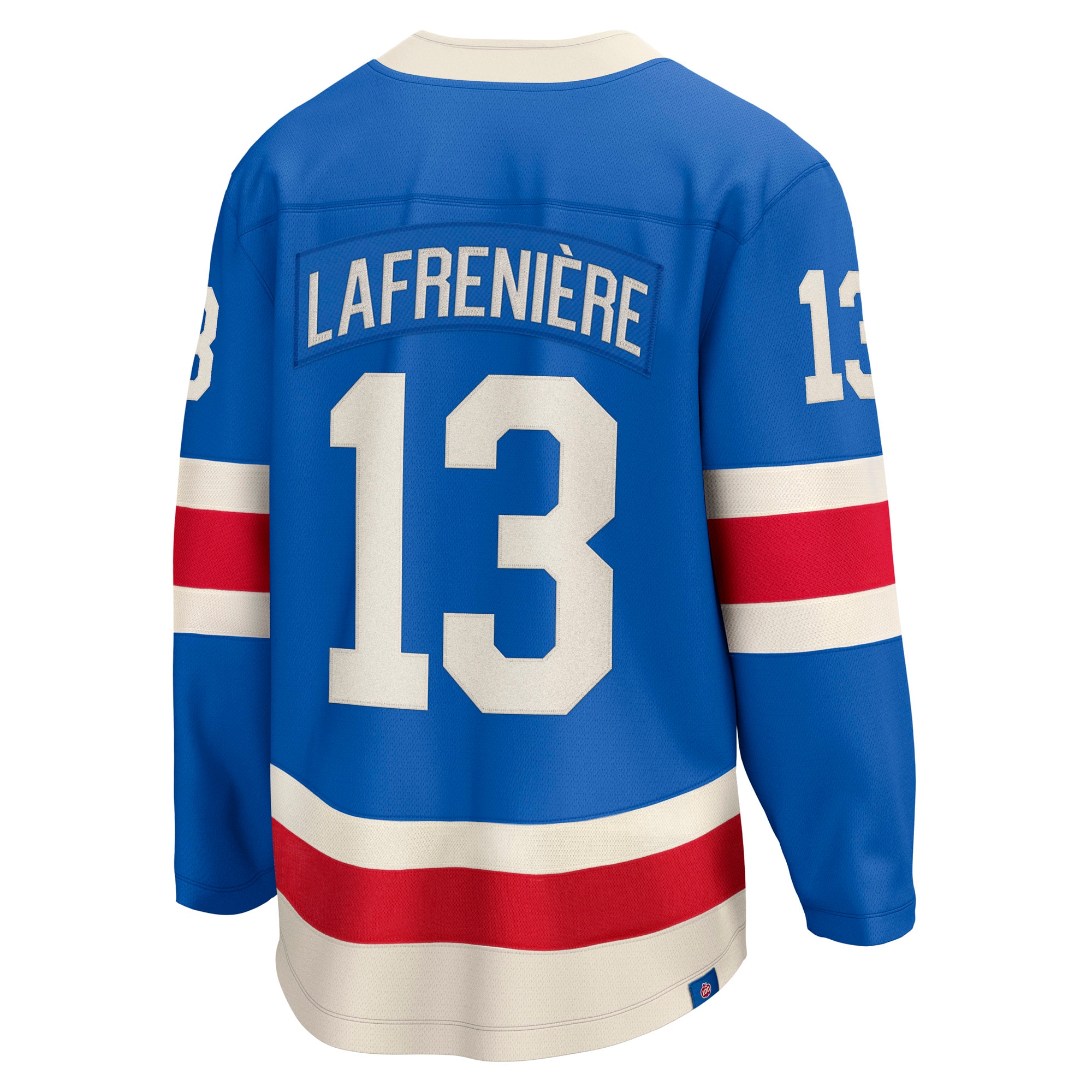 [LK] Alexis Lafreniere New York Rangers Centennial Breakaway Jersey - Blue