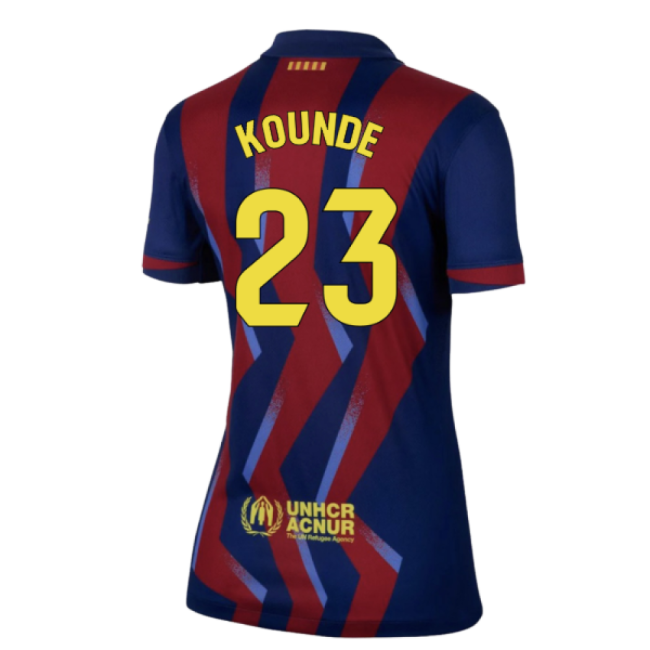 2025-2026 Barcelona Fourth Shirt - Womens (Kounde 23) Match Replica