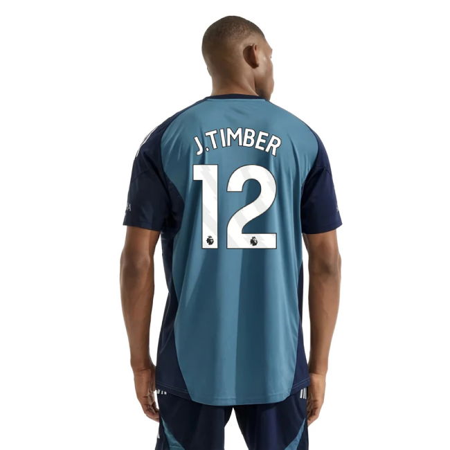 retro 2025-2026 Arsenal Training Shirt (Blanch Blue) (J.Timber 12)