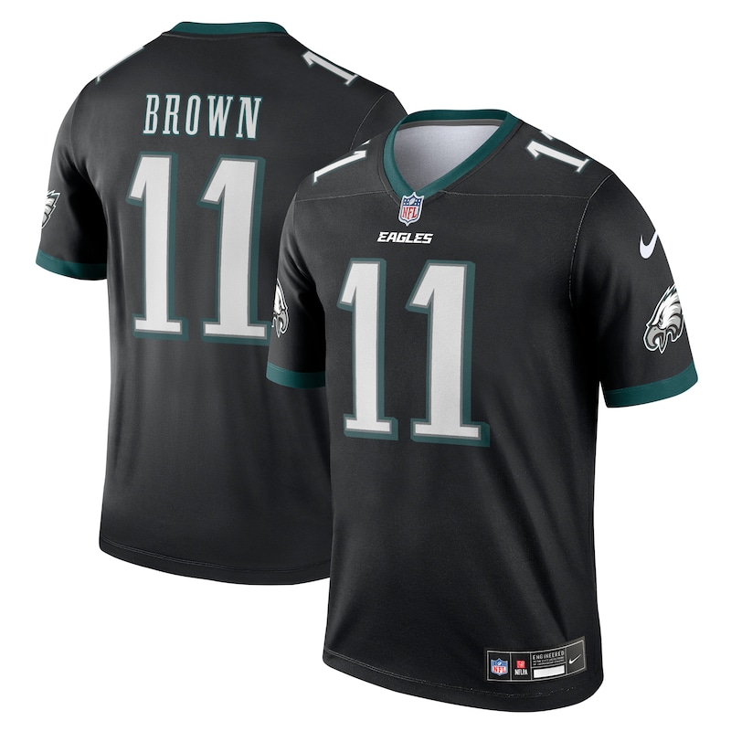 None A.J. Brown PHI Eagles Retro Premium-Quality Jersey for NFL Fans