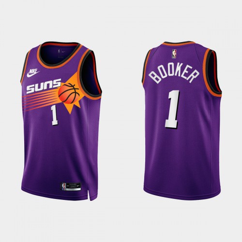 Nike Suns Purple Devin Booker #1 Jersey - Cost-Effective Quality