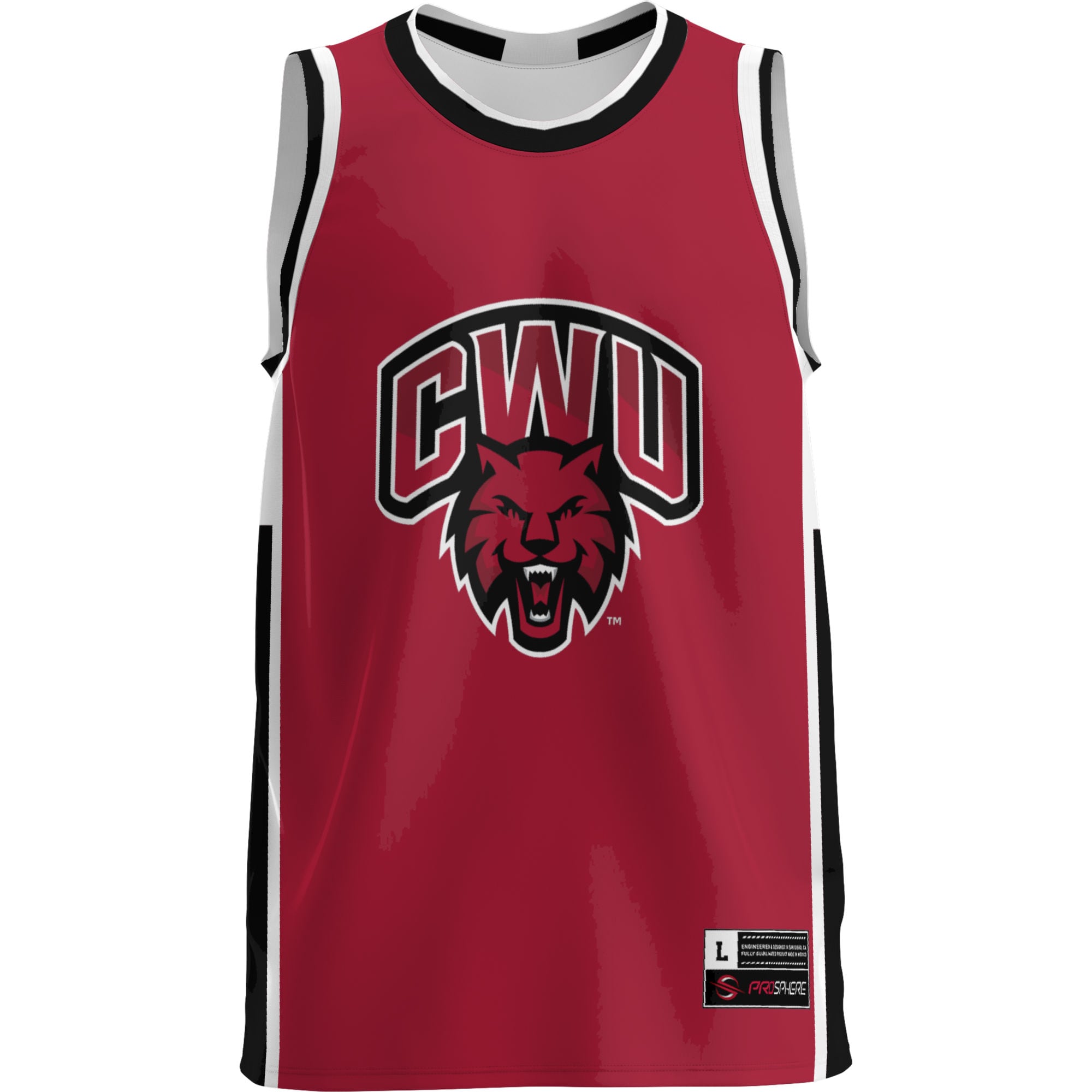 [NJP] Central Washington Wildcats GameDay Greats Lightweight Basketball Jersey - Crimson