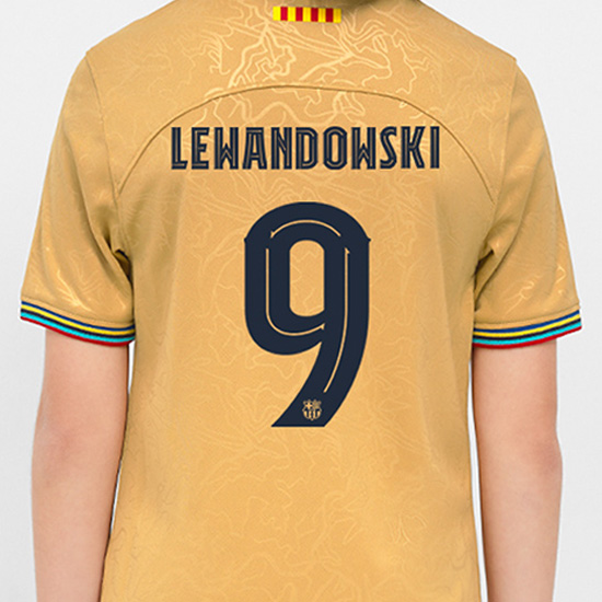 Nike Barcelona nike barcelona lewandowski #9 Away Jersey -
